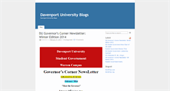 Desktop Screenshot of blogs.davenport.edu